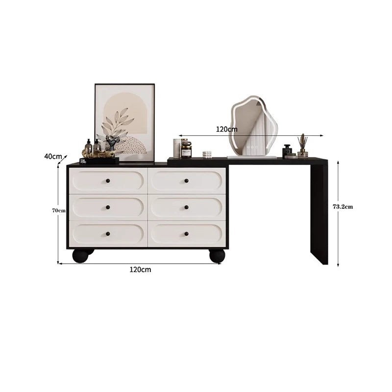 European Design Vanity Table Simple Kawaii Corner With Mirror Vanity Table Modern Luxury Penteadeira De Maquiagens Furniture