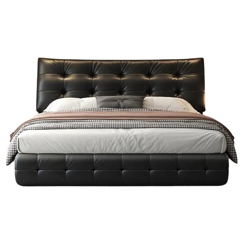 150x200 180x200 200x220 cm full size bed frame modern Italian high-end master bedroom double bed muebles de dormitorio Furniture