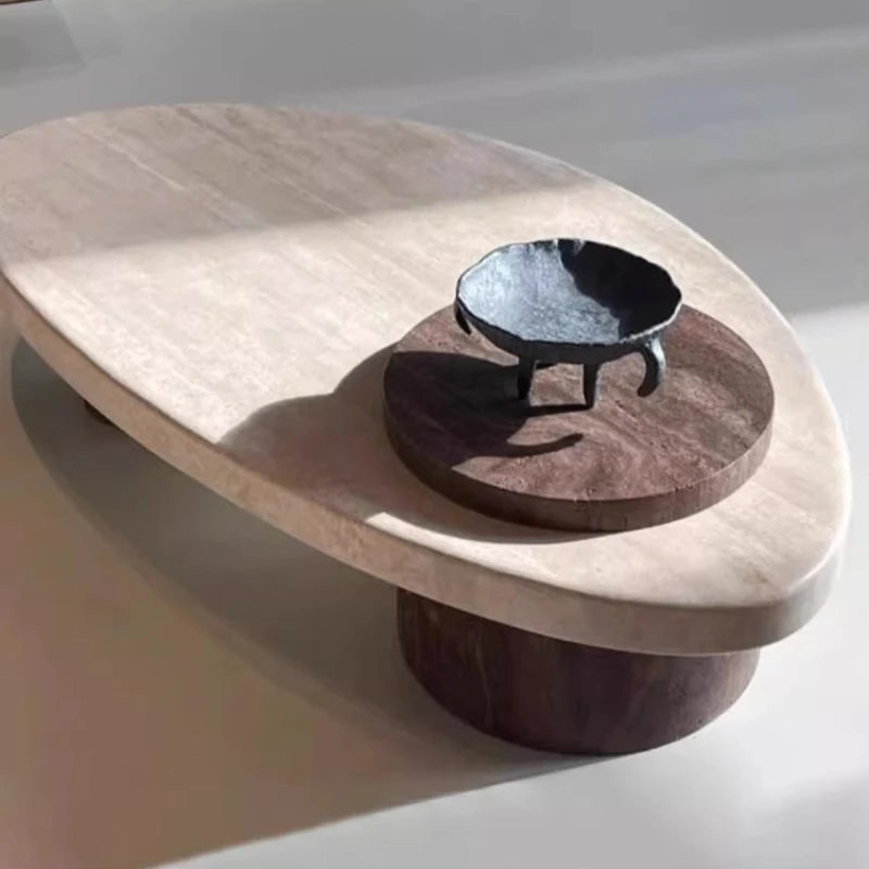 Marble Hardcover Coffee Table Modern Fashion Sofa Side Table Decor Items Living Room Center Decor Design Home House Furniture