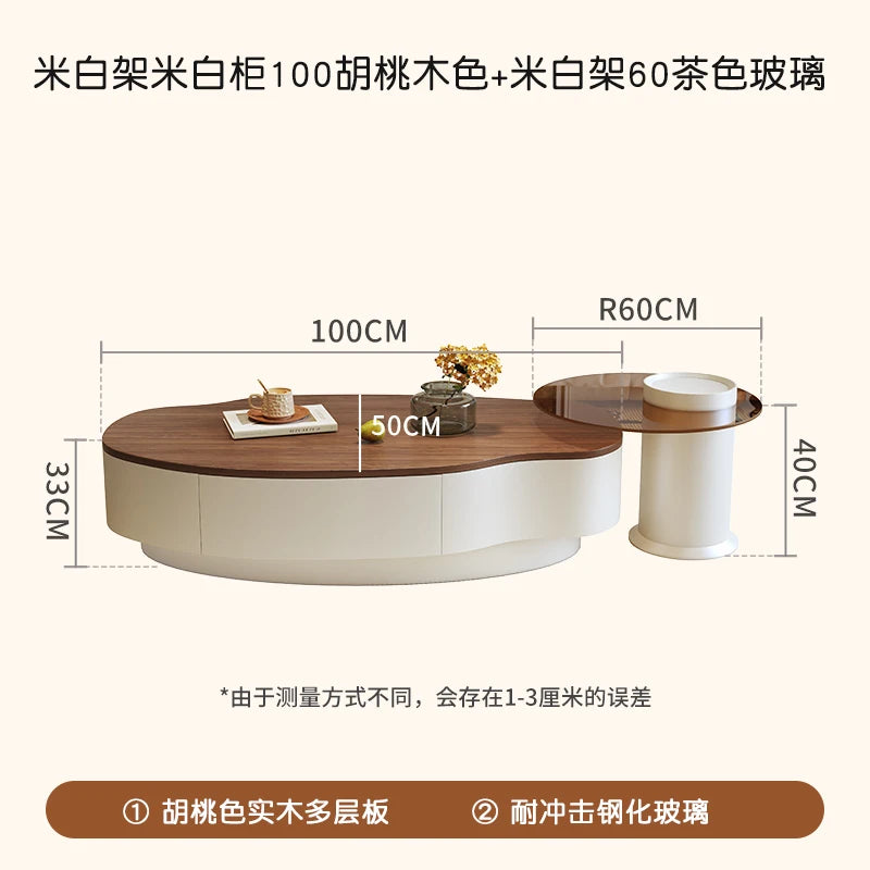 Living Room Storage Coffee Table With Drawers Trendy Glam Minimalist Coffee Table Unique Modern Meuble Salon Furniture For Home