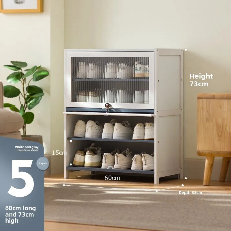 Simple shoe cabinet, household door storage artifact, space-saving indoor good-looking multi-layer dustproof large-capacity