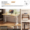 Modern Simple Adjustable Height Computer Desk Ergonomic Study Table for Home Office Durable Writing Desk Furniture