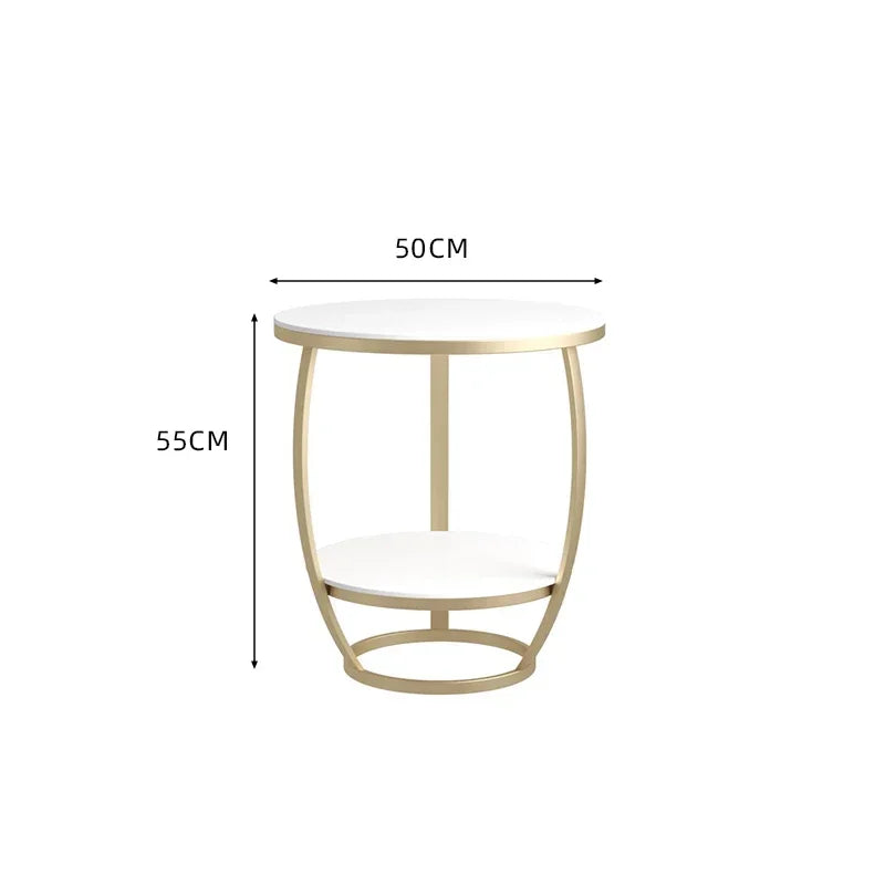 Simple Design Side Table Living Room Luxury Storage Organizer Side Tables Minimalist Standing Mesas De Comedor Home Furniture