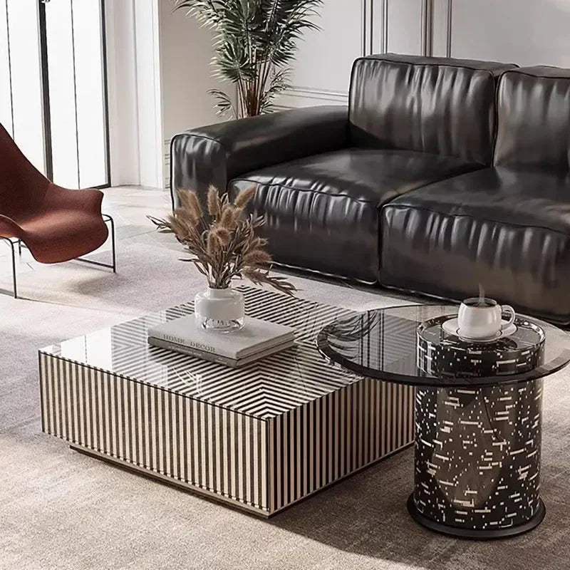 Delicacy Modern Coffee Tables Decor Luxury Marble Unique Coffee Tables Minimalist Design Stolik Kawowy Living Room Furniture
