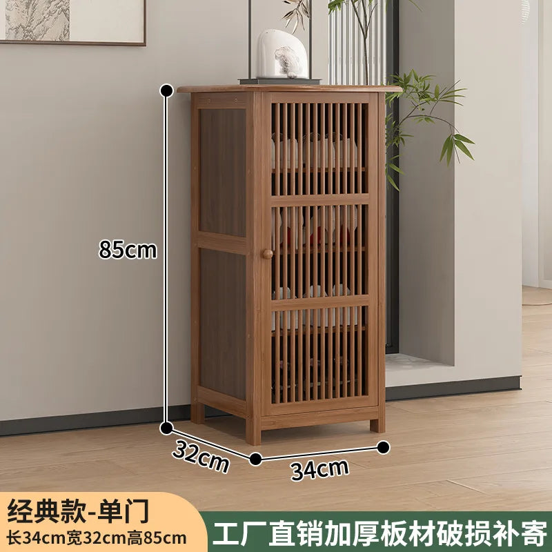 Shoe cabinet large capacity household entrance door indoor entrance storage shoe rack new Chinese corridor multi-layer storage a
