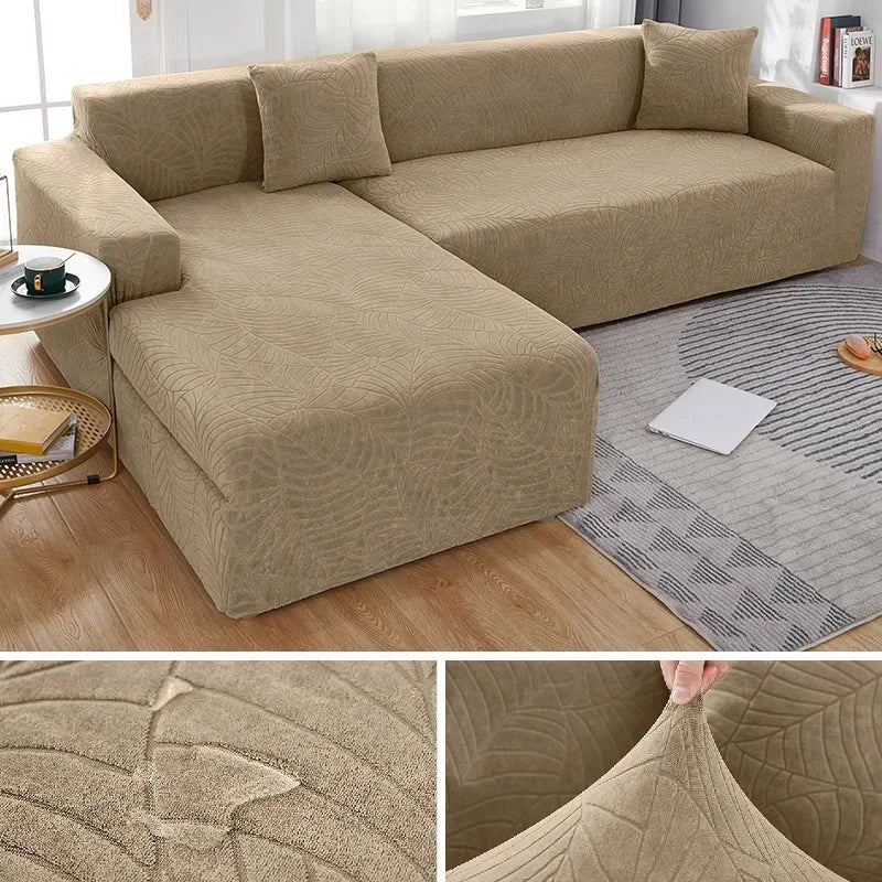Sofa Cover for Living Room Thick Jacquard Sofa Cover 1/2/3/4 Seater L-Shaped Corner Sofa Cover