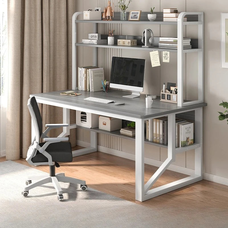 Stable Computer desk multi-layer shelf bookshelf integrated learning desk house simple desk