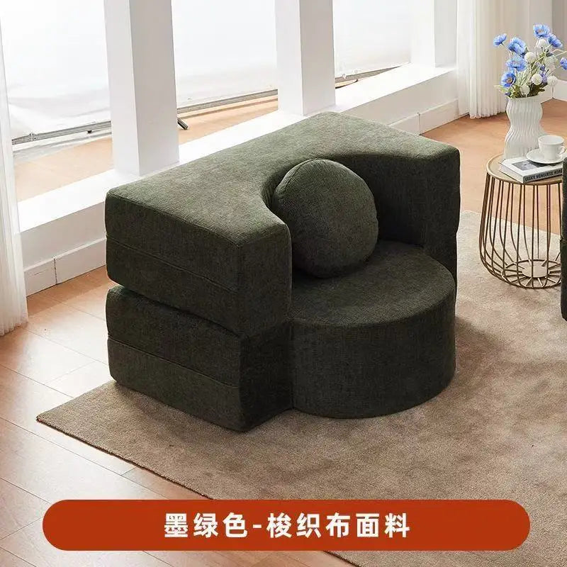 Living Room Compressed Sponge Sofa Modular Sectional Sofa Bed for Bedroom Apartment Ultra-Soft Deep Seat Lightweight Easy Assemb