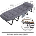 Folding Bed Single Gray Sofa Bed Office Nap Bed Simple And Portable Office Folding Bed Sturdy And Easy To Store Folding Bed