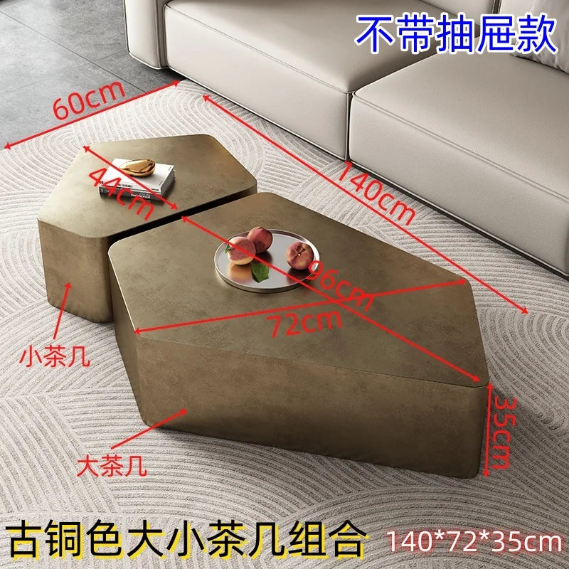 Modern Trendy Coffee Table Unique Design French Hidden Storage Coffee Table Bedroom With Storage Table Basse Home Furniture