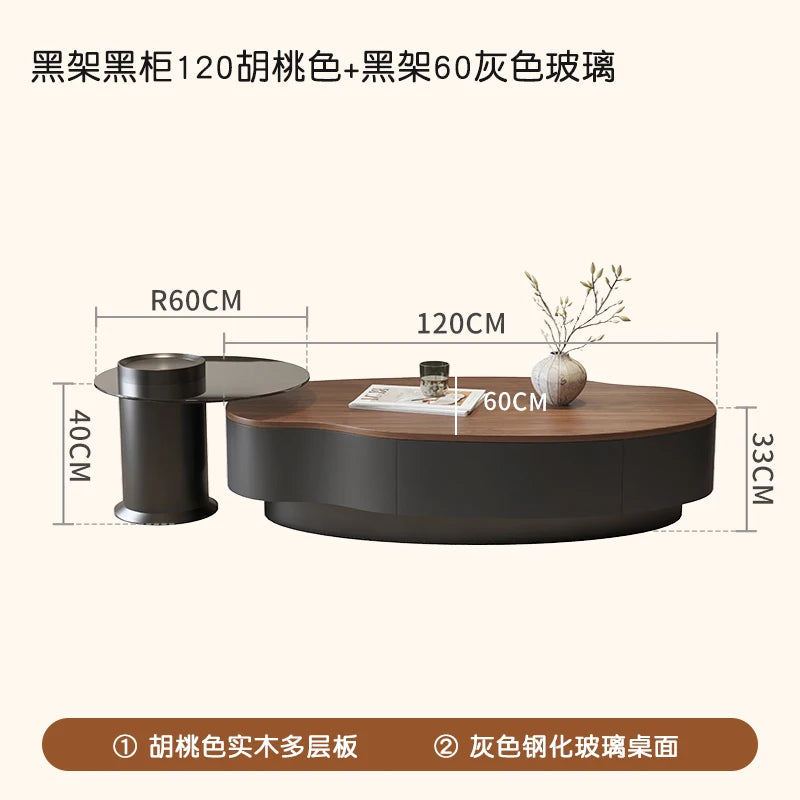 Living Room Storage Coffee Table With Drawers Trendy Glam Minimalist Coffee Table Unique Modern Meuble Salon Furniture For Home