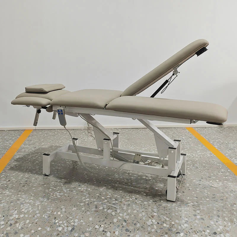Electric Height Adjustable 3-Section Physical Therapy Bed Chiropractic Treatment Table Medical Acupuncture Massage Furniture