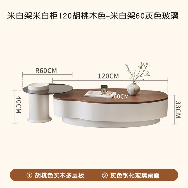 Living Room Storage Coffee Table With Drawers Trendy Glam Minimalist Coffee Table Unique Modern Meuble Salon Furniture For Home