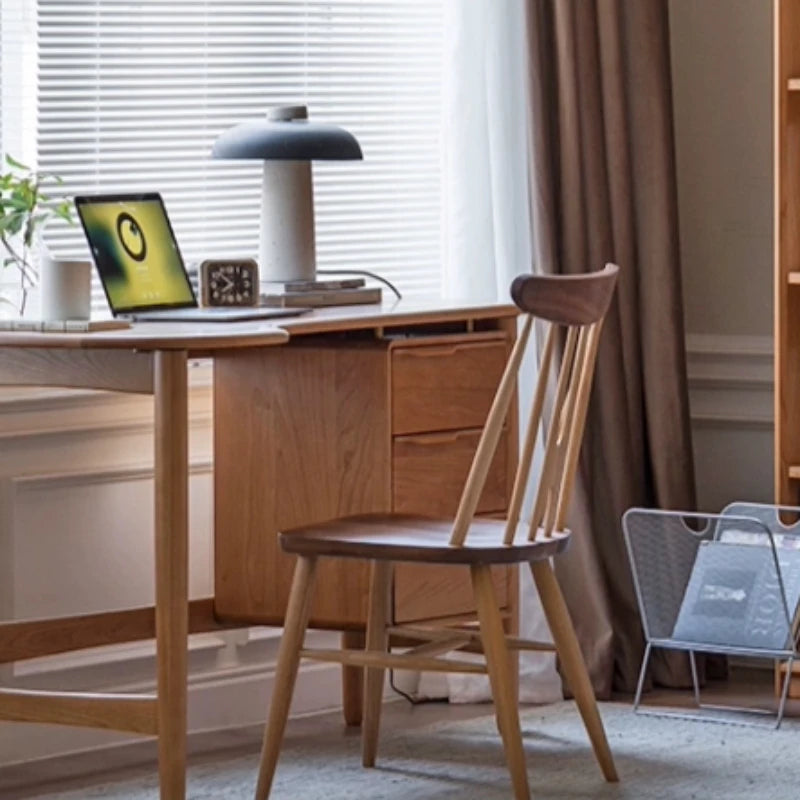 Drawer Wooden Office Desk Computer Storage Minimalist Shelves Office Table Space Saving Standing Meuble Bureau Home Furniture