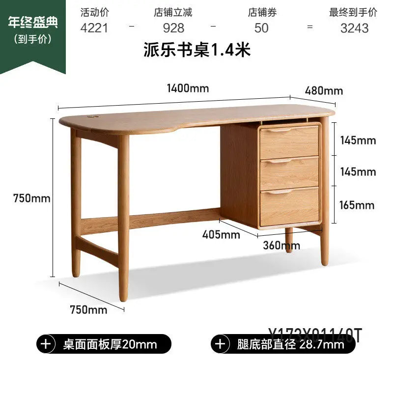 Drawer Wooden Office Desk Computer Storage Minimalist Shelves Office Table Space Saving Standing Meuble Bureau Home Furniture