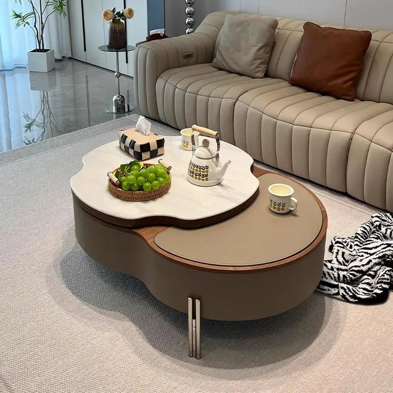 Design Storage Coffee Table Geometric Modern Organizer Drawer Nordic Coffee Table European Glamour Coffee Table Simple Furniture