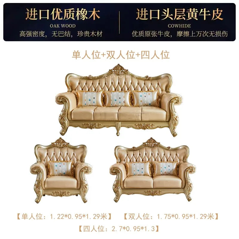 Modern Sectional Living Room Sofa Genuine Leather Solid Wood Living Room Sofa Minimalist Single Divani Da Soggiorno Furnitures