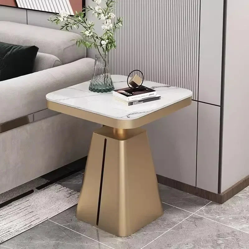 Simple Metal Side Table Luxury Square Glam Modern Side Table Decor Design Table Basse Pour Salon Living Room Furniture