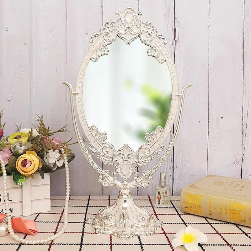 Vanity Dressing Table Mirror Creative Design Luxury Fashion Girls Standing Minimalist Mirror Interior Espelhos Room Decorations