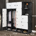 Wardrobe Cheap Living Room Locker New Design Convenient Folding Bedroom Furniture Wardrobe With Shoe Cabinet With Shelf Storage