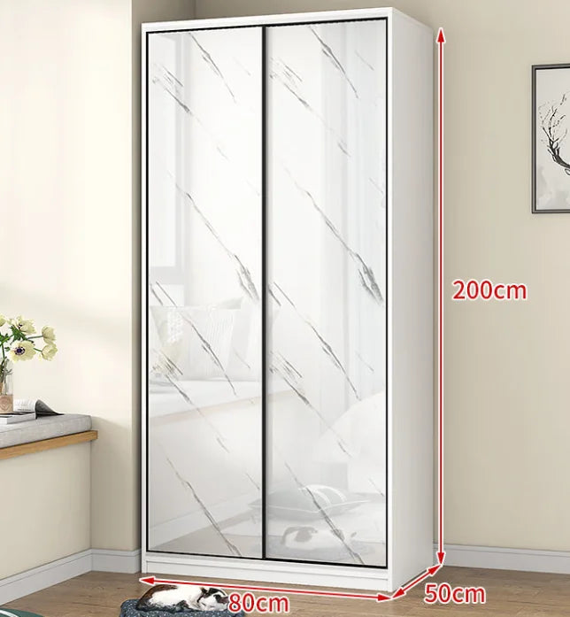 Modern Cheap Closet Clothes MDF Small Size Corner Simple Design Bedroom Furniture Wardrobes with Large Storage