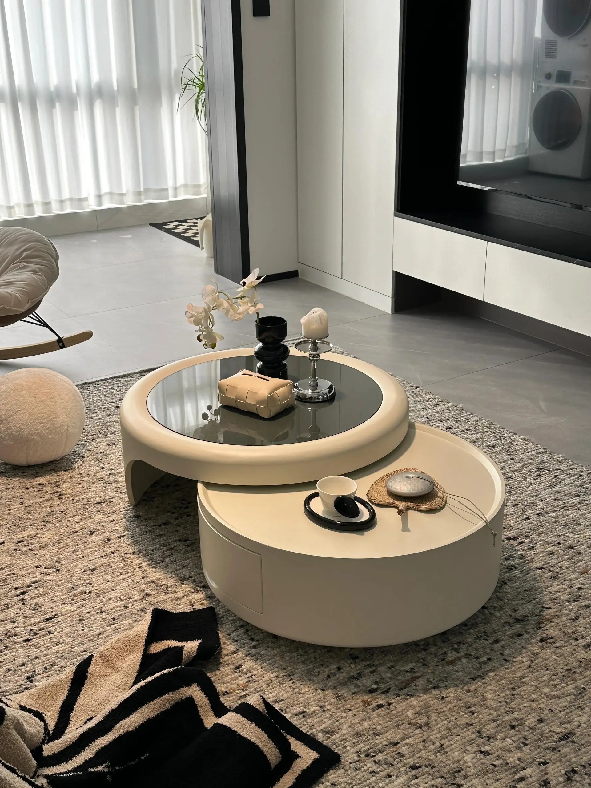 Nordic Luxury Coffee Table With Storage Design Premium Cute Coffee Table Living Room Hidden Storage Table De Salon Furniture