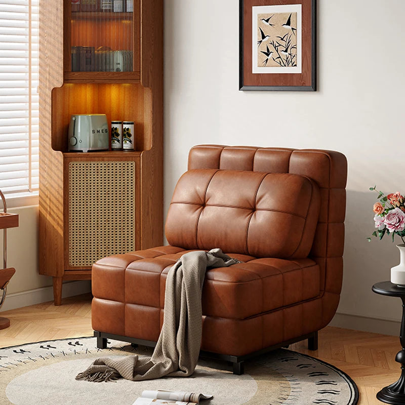 Modern Luxury Living Room Sofas Upholstered Leather Comfortable Foldable Sofa Bed Ergonomic Design Canapé Convertible Furniture