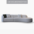 curved sofa modern minimalist living room large apartment concubine light luxuryinsWind shaped corner fabric sofa