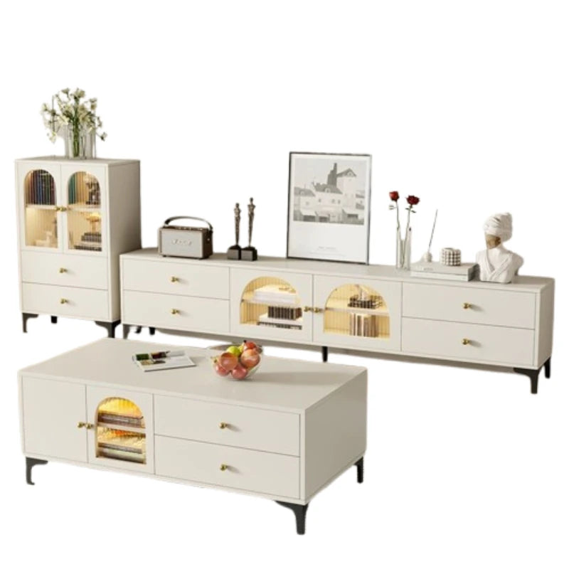 Storage Modern Coffee Tables Aesthetic Simple White Nordic Coffee Tables Rectangular Drawers Mesa De Centro De Sala Furnitures