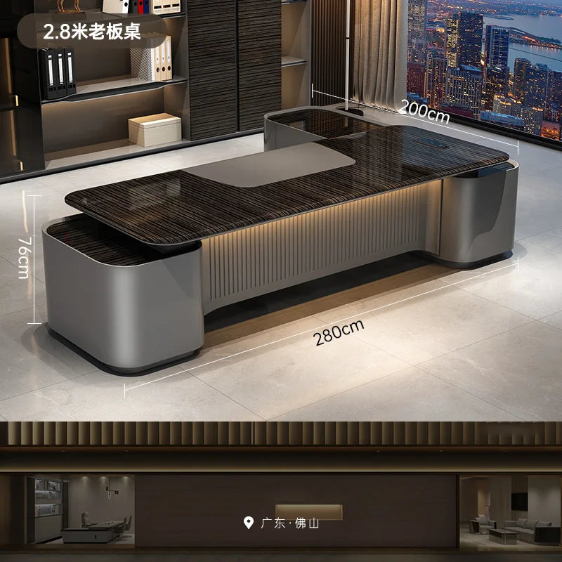 Aesthetic Shelves Office Desk Display Minimalist Crafts Gaming Office Desk Computer Bedroom Mesas Escritorio Office Furniture
