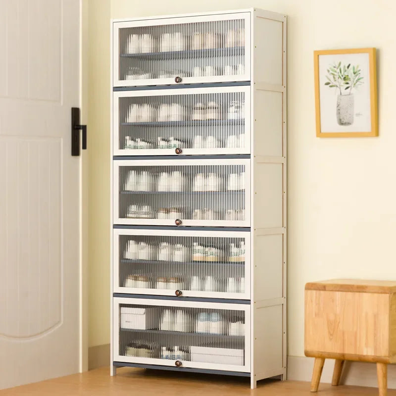 Simple shoe cabinet, household door storage artifact, space-saving indoor good-looking multi-layer dustproof large-capacity