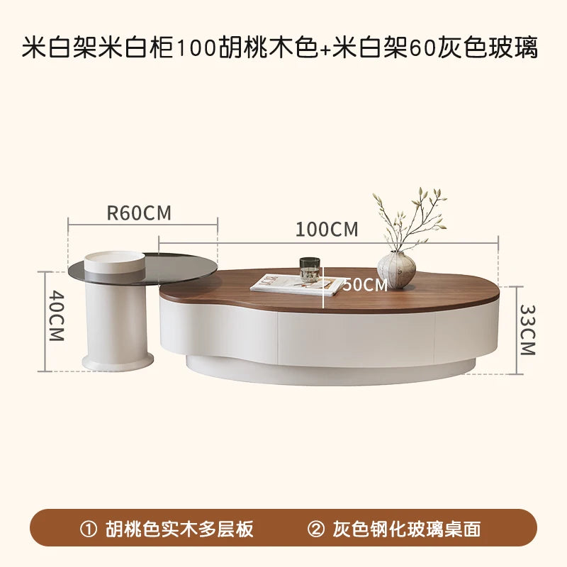 Living Room Storage Coffee Table With Drawers Trendy Glam Minimalist Coffee Table Unique Modern Meuble Salon Furniture For Home