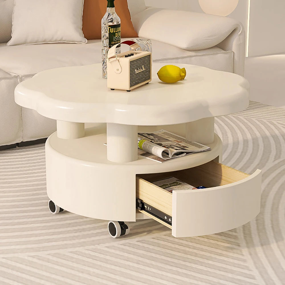 Storage Drawers Coffee Table Luxury Cute Beauty Design Coffee Table Decorations Vintage Table Basse De Salon Home Furniture