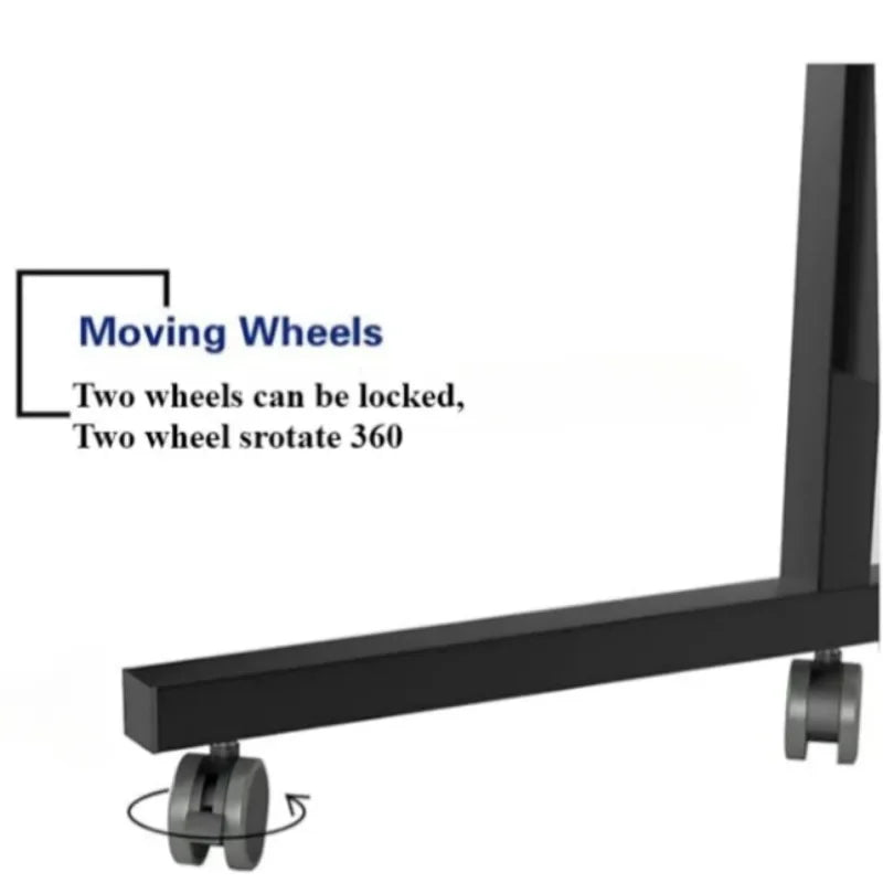 Portable Desk with Universal Wheels Oversized Table Adjustable Height Large Laptop Desk Study Desk for Dormitory Student