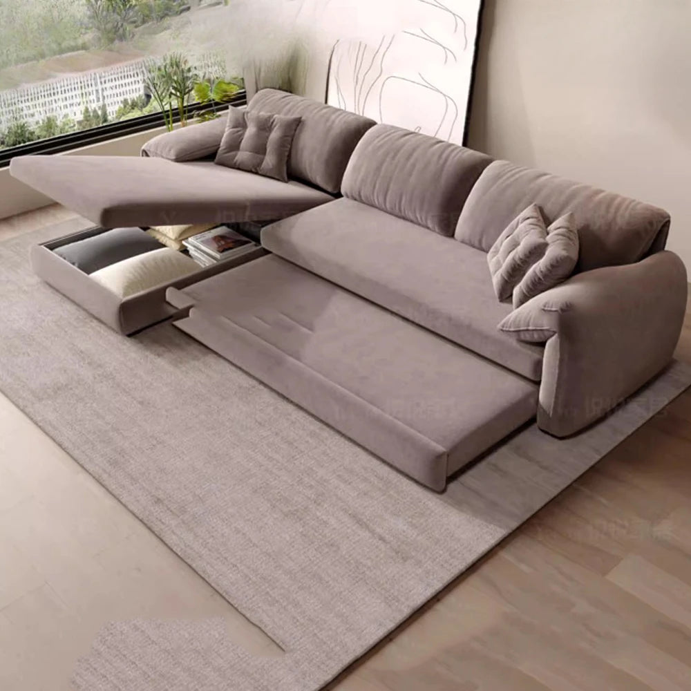 Storage Elasticas Sofa Hidden Armrest Fordable Individual Pull Out Sofa Bed Reading Nordic Meubles De Chambre Accessories