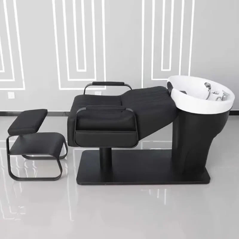 Ergonomic Lounge Shampoo Bed Luxury Fashion Simple Modern Hair Shampoo Bed Unique Comfortable Cadeira De Barbearia Furniture