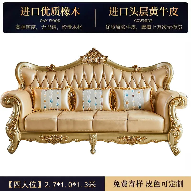 Modern Sectional Living Room Sofa Genuine Leather Solid Wood Living Room Sofa Minimalist Single Divani Da Soggiorno Furnitures