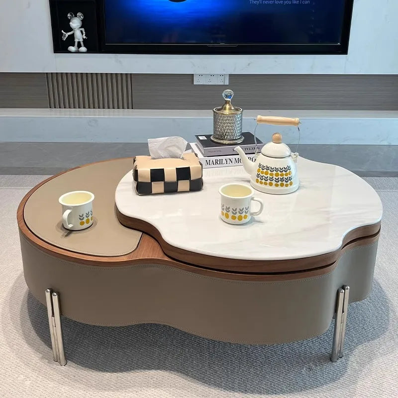 Design Storage Coffee Table Geometric Modern Organizer Drawer Nordic Coffee Table European Glamour Coffee Table Simple Furniture