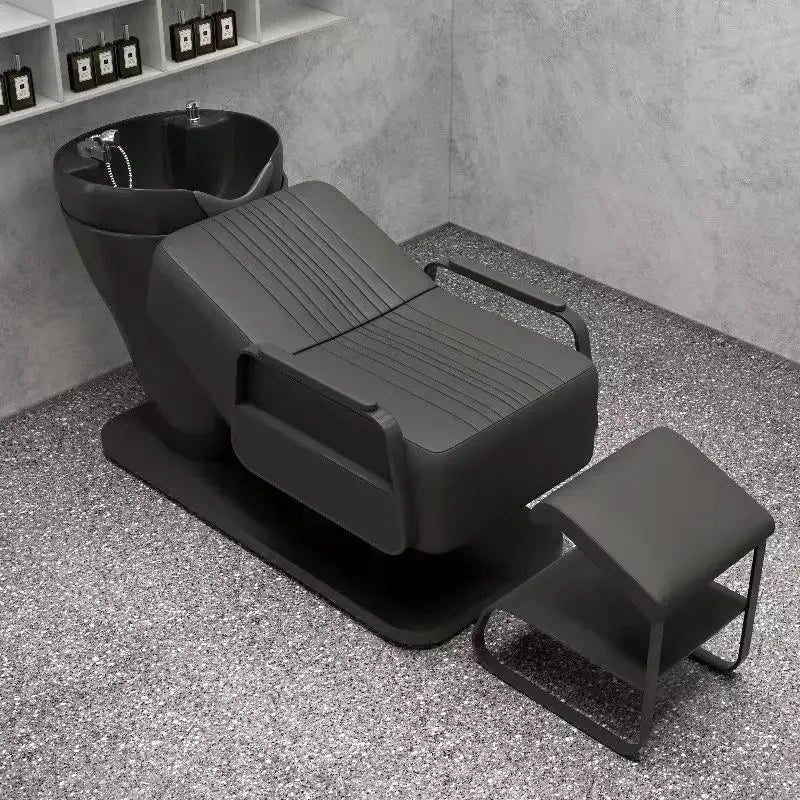 Ergonomic Lounge Shampoo Bed Luxury Fashion Simple Modern Hair Shampoo Bed Unique Comfortable Cadeira De Barbearia Furniture