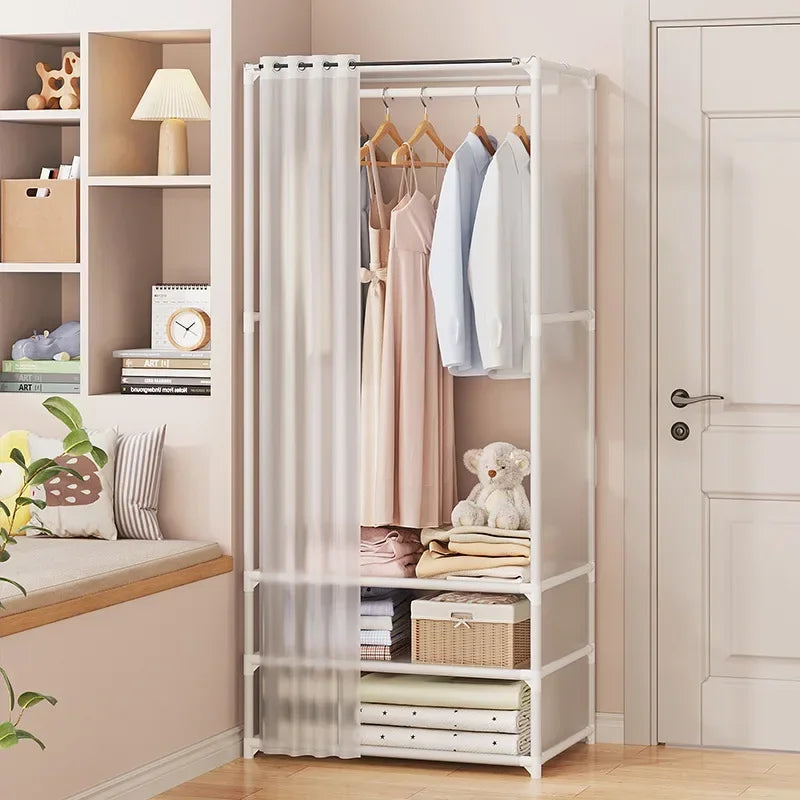 Durable Dustproof Collapsible Closet Large Capacity Wardrobe Easy Assembly Storage Organizer for Bedroom Dorm Daily Arrangement