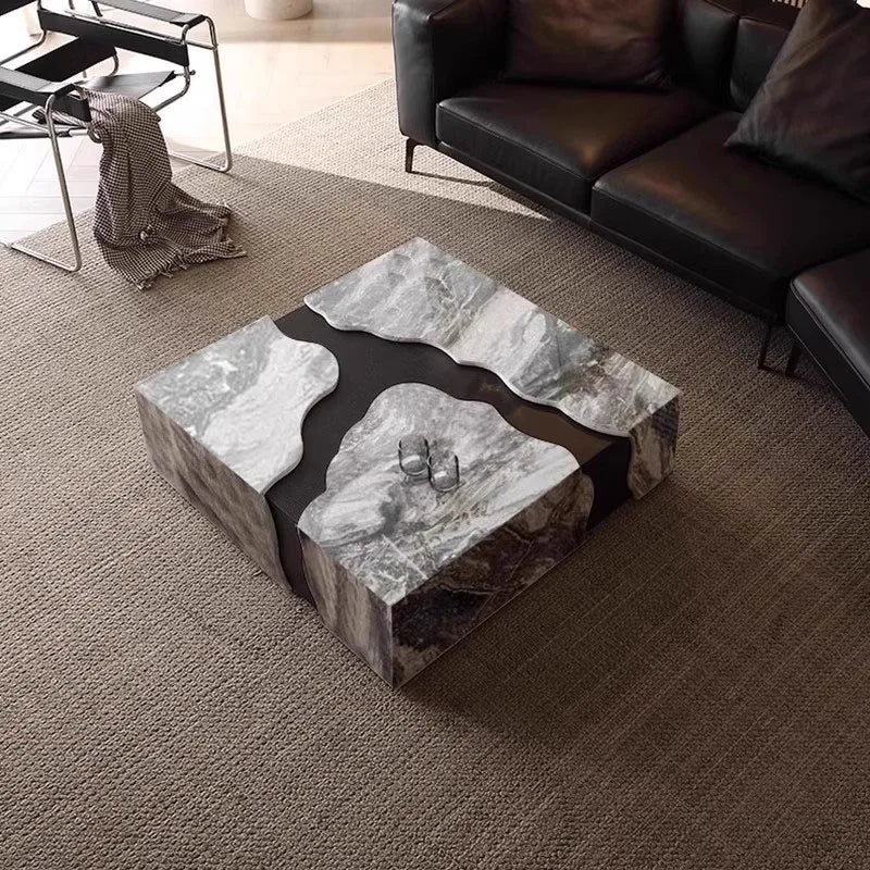 Modern Luxury Coffee Table Marble Unique Eclectic Glam Coffee Table Living Room Italian Table Basse Pour Salon Home Furniture