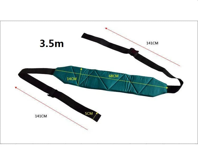 Adjustable Bed Strap 3.5m Soft Comfortable Breathable Portable Bed Restraint Belt for Home Care Hospital Nursing Home Patients