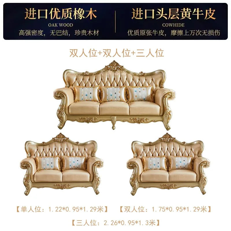 Modern Sectional Living Room Sofa Genuine Leather Solid Wood Living Room Sofa Minimalist Single Divani Da Soggiorno Furnitures