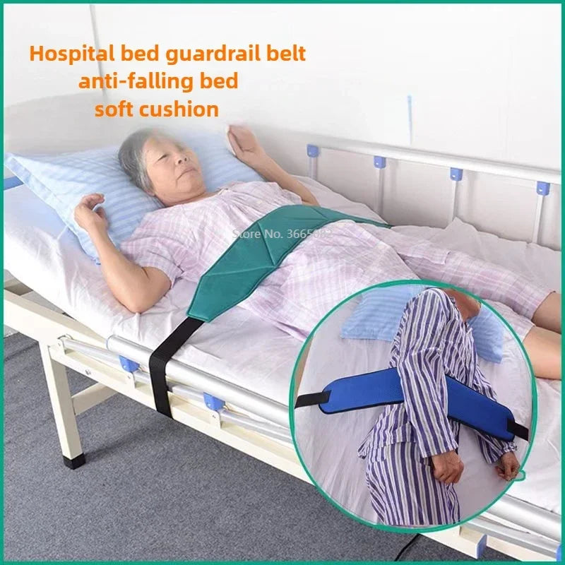 Adjustable Bed Strap 3.5m Soft Comfortable Breathable Portable Bed Restraint Belt for Home Care Hospital Nursing Home Patients