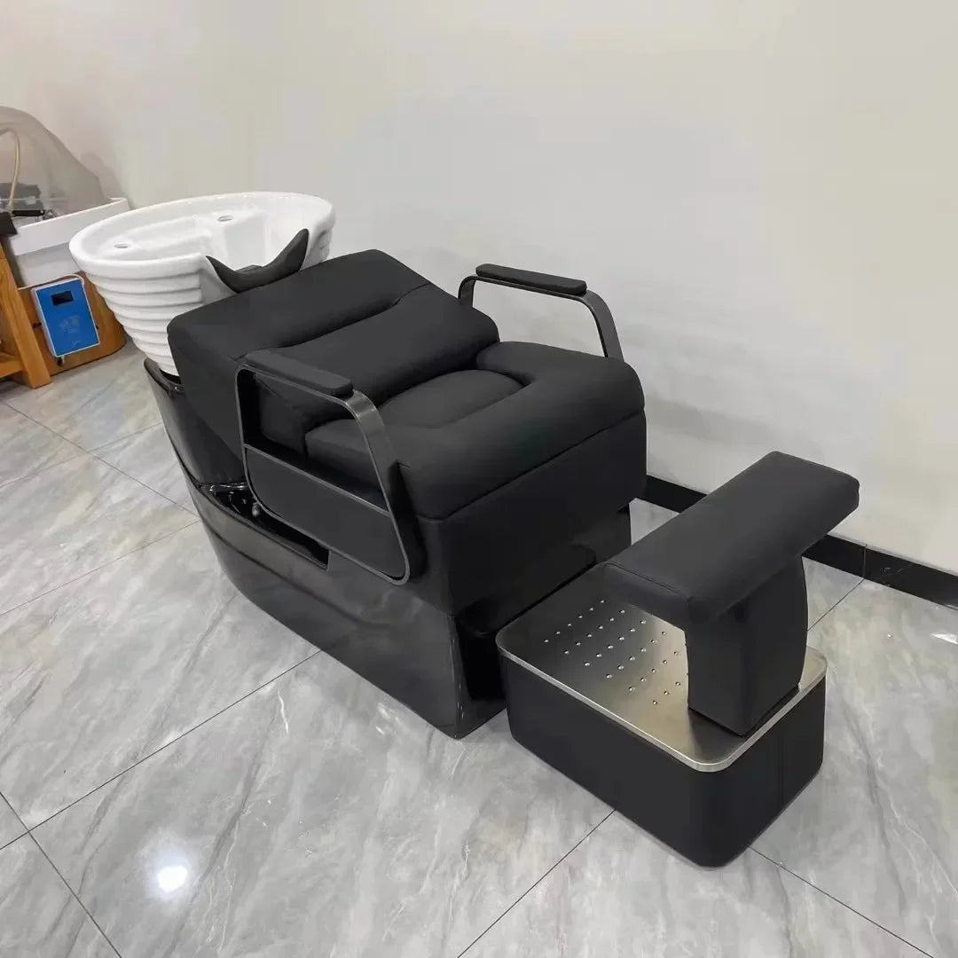Ergonomic Lounge Shampoo Bed Luxury Fashion Simple Modern Hair Shampoo Bed Unique Comfortable Cadeira De Barbearia Furniture