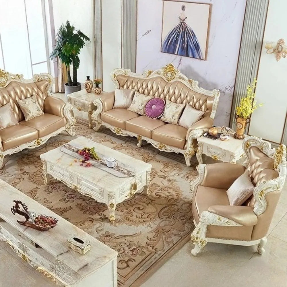 Fashionable Family Sectional Sofas European Design Complete Living Room Set Cozy Modern Mueble Home Decor Ultimate Relaxation