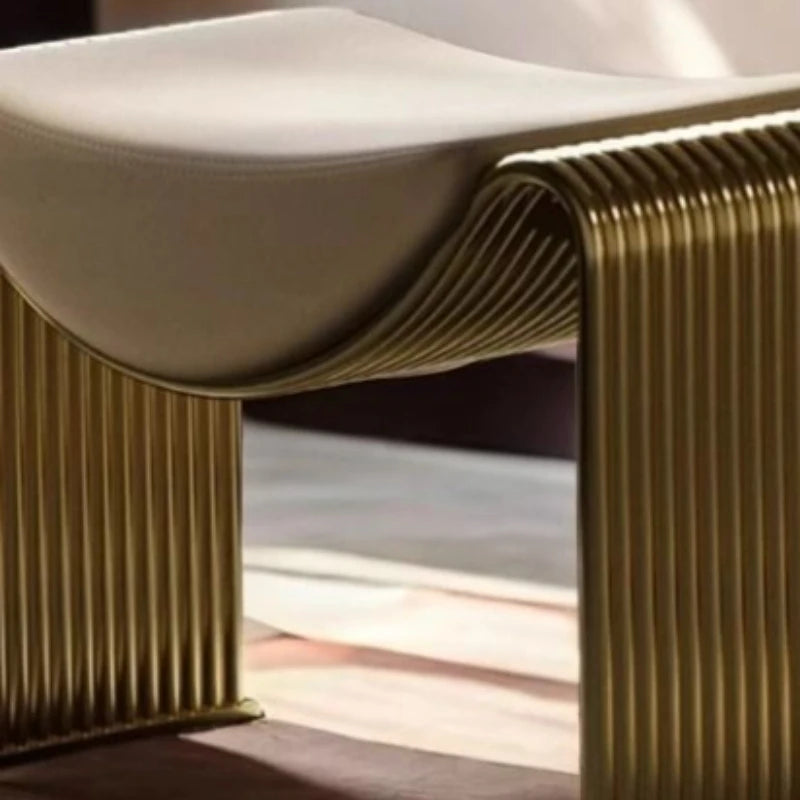 Italian Light Luxury Ottomans Wearing Shoe Changing Cosmetic Stool Household Porch Living Room Furniture Le Tabouret XYDZ