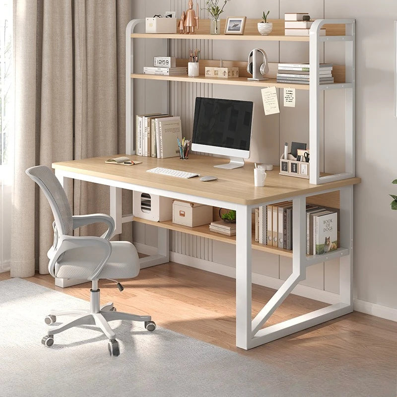 Stable Computer desk multi-layer shelf bookshelf integrated learning desk house simple desk