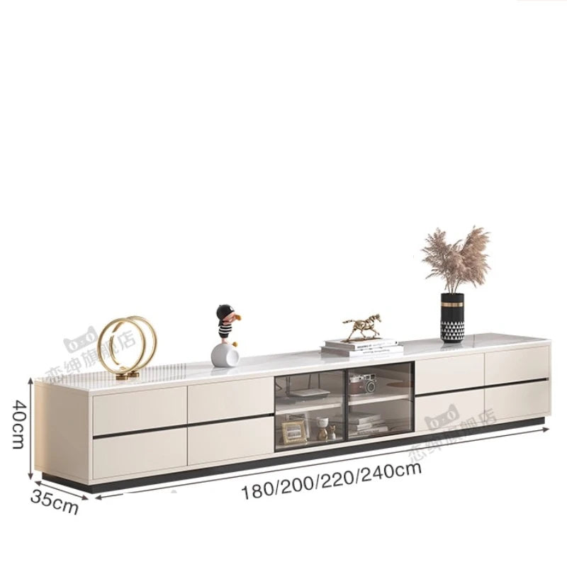 Storage Ornament Tv Stand Cabinet Simple Wall Nordic White Tv Stand Drawers Shelf Muebles Para El Hogar Home Accessories