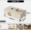 Storage Modern Coffee Tables Aesthetic Simple White Nordic Coffee Tables Rectangular Drawers Mesa De Centro De Sala Furnitures